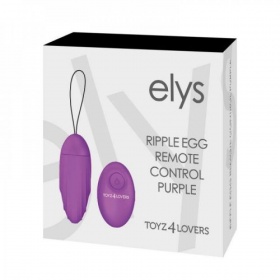 Ovetto vibrante elys ripple egg remote control purple